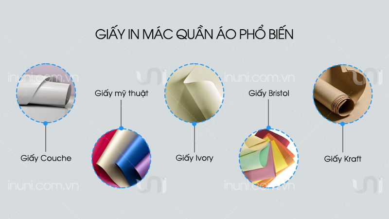 Chất liệu in ấn tag treo quần áo