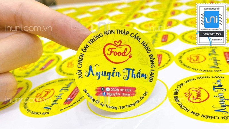 Sticker hình tròn