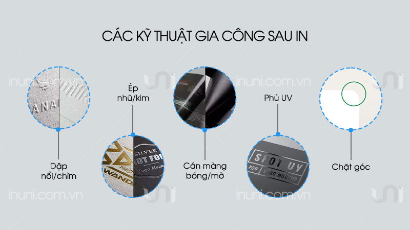 Các kỹ thuật gia công sau in